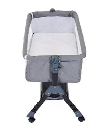 Uniqoo Tita V Modern Baby Bed with Diaper Plate - Grey