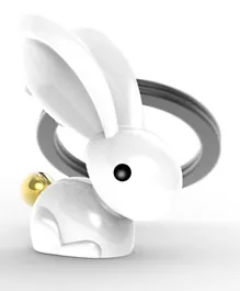Metalmorphose Rabbit Keyring - White