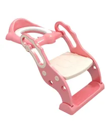 Little Angel Baby Foldable Potty Trainer Step Stool & Seat - Pink