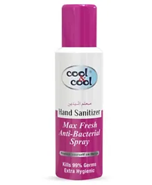 Cool & Cool Anti-Bacterial Hand Sanitizer Max Fresh Spray Pack of 3 - 200 ml each