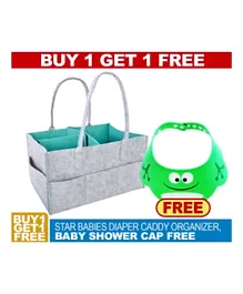 Star Babies Diaper Caddy with Shower Cap