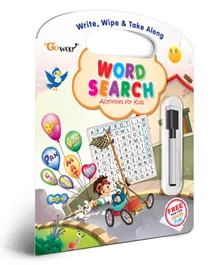 Write & Wipe  Word Search  With Pen - English