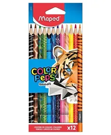 Maped Animal Color Pencils Set Multicolor -Pack of 12