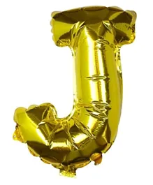 بالون من القصدير الذهبي على شكل حرف J من جينجر راي - 40.64 سم