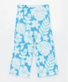 LC Waikiki All Over Floral Print Pants - Blue