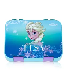 Eazy Kids Disney Frozen Princess Elsa Convertible Bento Tritan Lunch Box - Blue