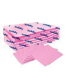 Sunbaby Disposable Changing Mats Pack of 10 - Pink
