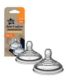 Tommee Tippee Easi-Vent Fast Flow Teats - 2 Pieces