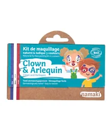 Namaki Clown & Arlequin Organic Face Paint Kit 3 Colors