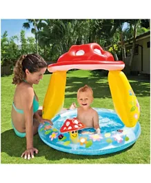 حمام سباحة للأطفال على شكل فطر من انتكس - بلون أحمر