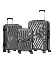 Biggdesign Moods Up Hard Luggage Sets With Spinner Wheels Antracite - 3 Pieces