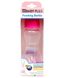 Baby Plus Feeding Bottle With Hood Cap Pink - 250 ml