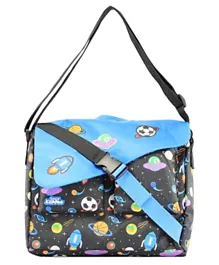 Smily Kiddos Shoulder Bag Space Theme Print Blue - 12 Inches