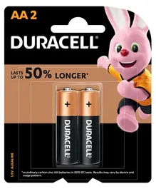 Duracell Type AA Alkaline Batteries - Pack of 2