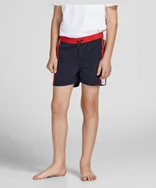 Jack & Jones Junior Side Printed Shorts - Navy Blazer