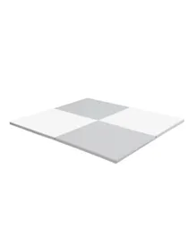 iFam First Baby Room Square Mat - White and Grey