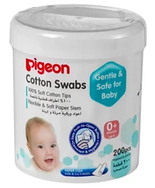Pigeon Cotton Swabs - 200 Pieces