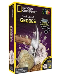 National Geographic Break Open 2 Real Geodes - Multicolor