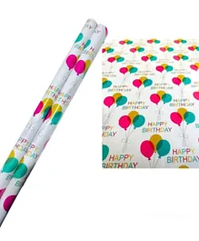 Highland Happy Birthday Gift Wrapping Rolls - 2 Pieces
