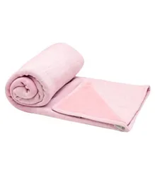Snoozebaby Double Layer Stylish Cocooning Cot Blanket - Powder Pink