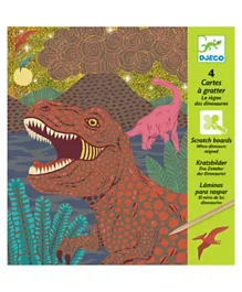 Djeco Small Gifts Scratch Cards When Dinosaurs Reigned
