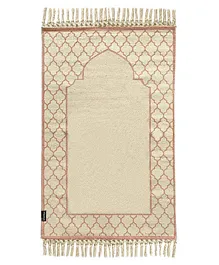 Khamsa Prayer Mat Zahri - Pink and Brown