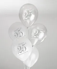 Neviti Vintage Romance 25th Anniversary Balloons - 8 Pieces