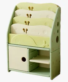 Lovely BabyBooks Storage Rack With Cabinet & Shelf - Green
