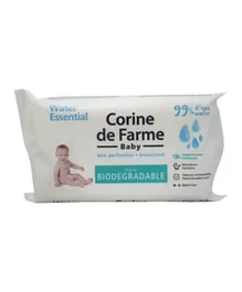 Corine De Farme Water Essential Baby Wipes - 56 Pieces