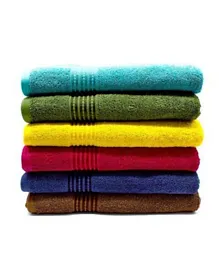 Rahalife 100% Cotton Bath Towel Set - 6 Pieces