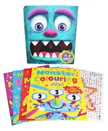 Igloo Books Monster Backpack 4 Activity Books Paperback - English
