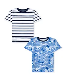 The Children's Place 2 Pack Tie Dye Striped Tee - Multicolor