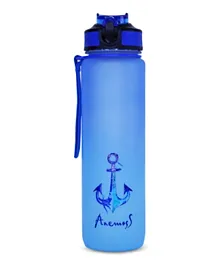 Anemoss Anchor Pattern Tritan Water Bottle - 1000 ml