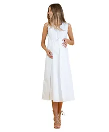Mums & Bumps - Attesa Maternity Dress- White