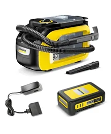 Karcher Battery Powered Spray Extraction Cordless SE Compact Spot Cleaner 4.6L 184W 10815030 - Yellow and Black