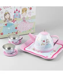 Floss & Rock Princess Tin Tea Set in Case - Pink