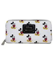 Loungefly Disney Classic Mickey AOP Zip Around Wallet - Multicolour