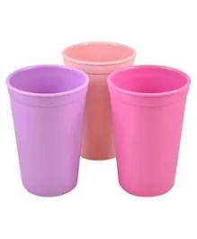 Re-play Recycled Packaged Drinking Cups Pack of 3 Princess - Bright Pink Purple and Blush