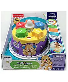 Fisher Price Laugh and Learn Smart Stages Magical Lights Birthday Cake - Multicolour
