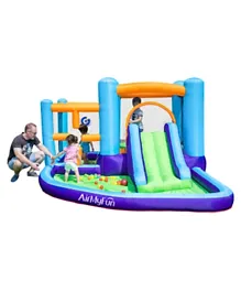 AirMyFun Slide and Ball Pool Bouncy Castle - Multicolour
