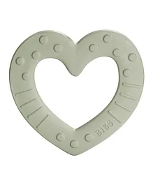 Bibs Baby Bitie Heart Teether - Sage