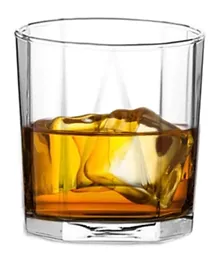 Ocean Rock Pyramid Whiskey/Juice Glass Set Of 6 - 330mL Each
