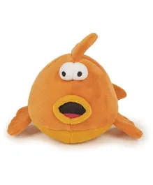 goDog Action Plush Gold Fish with Chew Guard Technology Dog Toy
