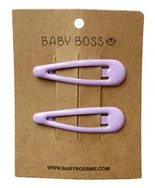 Baby Boss ME Kids Hair Clips Candy Light Purple - 2 Pieces