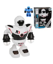 HAJ Robot with Light Music - White & Black