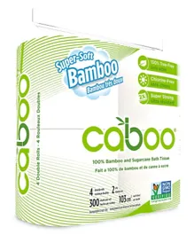 Caboo Bathroom Tissue Pack Of 4 - 300 Sheets