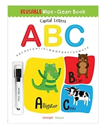 Reusable Wipe and Clean Capital Letters - 16 Pages