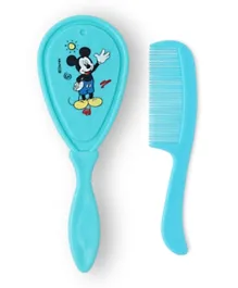 Disney Mickey Mouse Baby Comb & Brush Set Blue - 2 Pieces