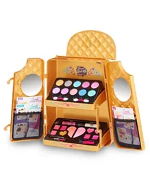 Instaglam Shimmer N Sparkle Cosmetic Makeup Backpack - Gold