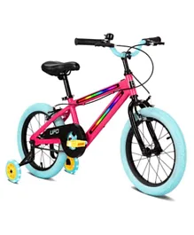 دراجة ليت يو إف أو للأطفال وردي وأزرق - 16 بوصة
